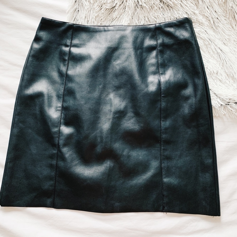 H&M Black Leather Skirt - Picture 2 of 3